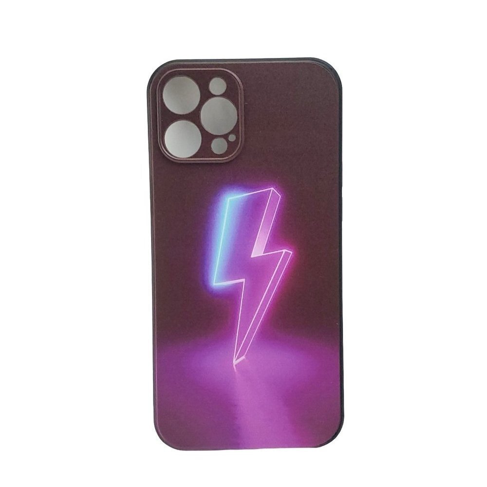 Purple Lightning iphone 12 pro max Phone Case